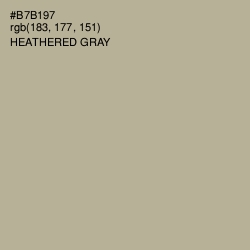 #B7B197 - Heathered Gray Color Image
